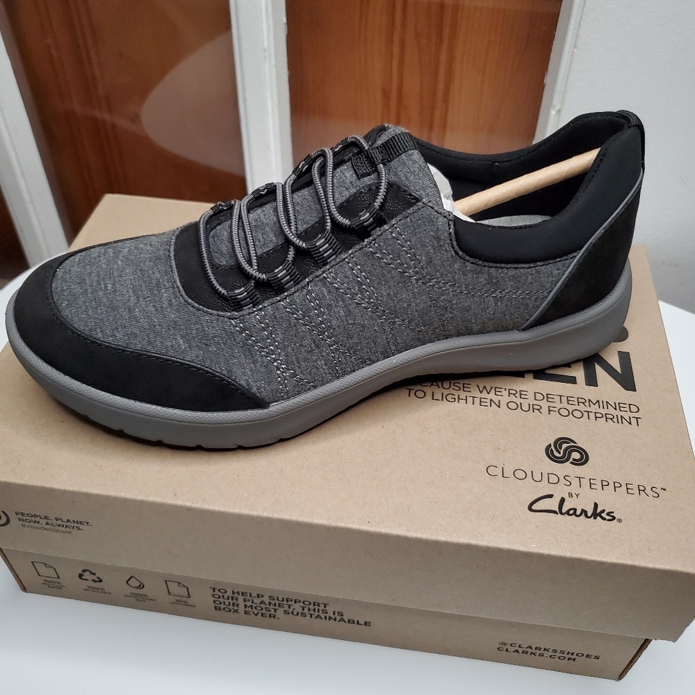 Clarks Adella Holly slip on sneaker gray comfort amputee single left shoe only 6